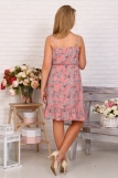 Д523 Платье Нимфа (цветы на розовом) (Фото 3)