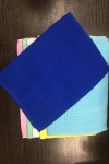 Е10 Полотенце вафельное (Синее) - Престиж-текстиль