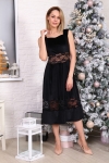 Д527 Платье Массандра (черное) - Престиж-текстиль