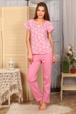 Б4 Пижама с брюками (Розовая) (Фото 1)