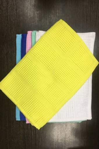 Е10 Полотенце вафельное (Желтое) - Престиж-текстиль