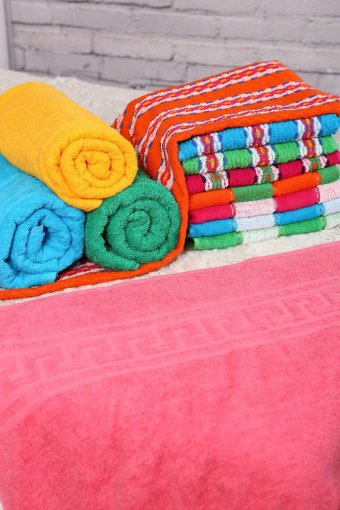 Е3П Полотенца махровые (Розовый) - Престиж-текстиль