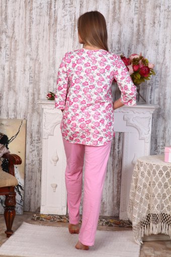 Б12 Пижама Нежность (Розовая) (Фото 2)