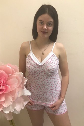 Б5 Пижама с шортами (Розовая) - Престиж-текстиль