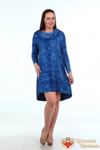 Д420 Платье (Синий) - Престиж-текстиль